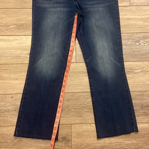 SOCIAL STANDARD BY SANCTUARY KICK CROP MID RISE JEANS SIZE 10 BLUE - Picture 5 of 16